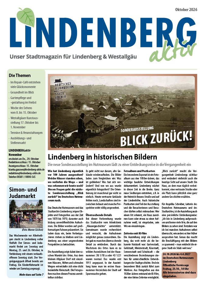 Lindenberg aktiv Aktuelle Ausgabe Titelseite